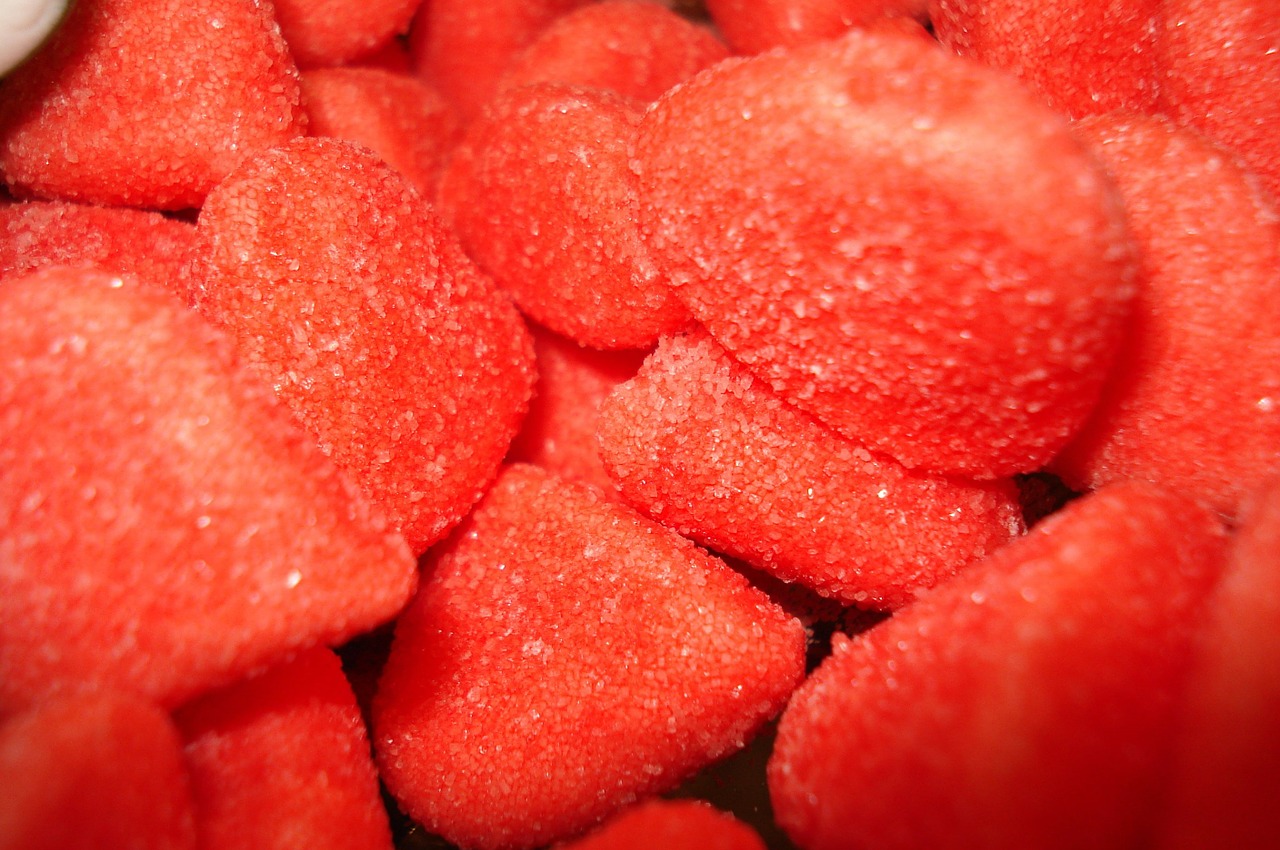 sugar candy strawberries free photo