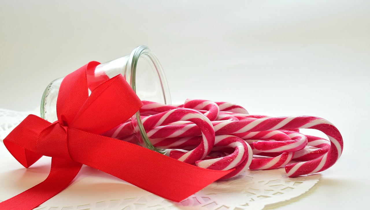 sugar candy canes sweet free photo