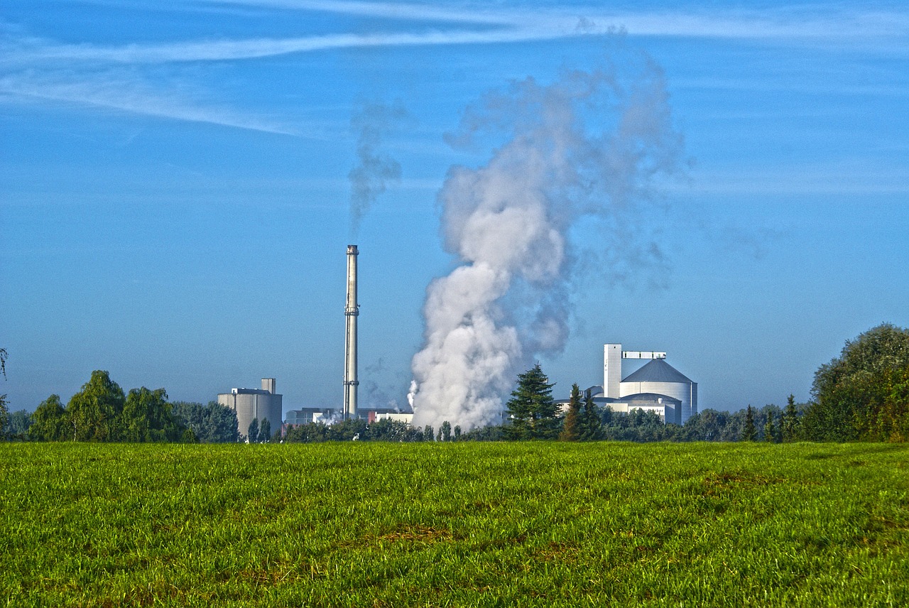 sugar factory landscape meadow free photo