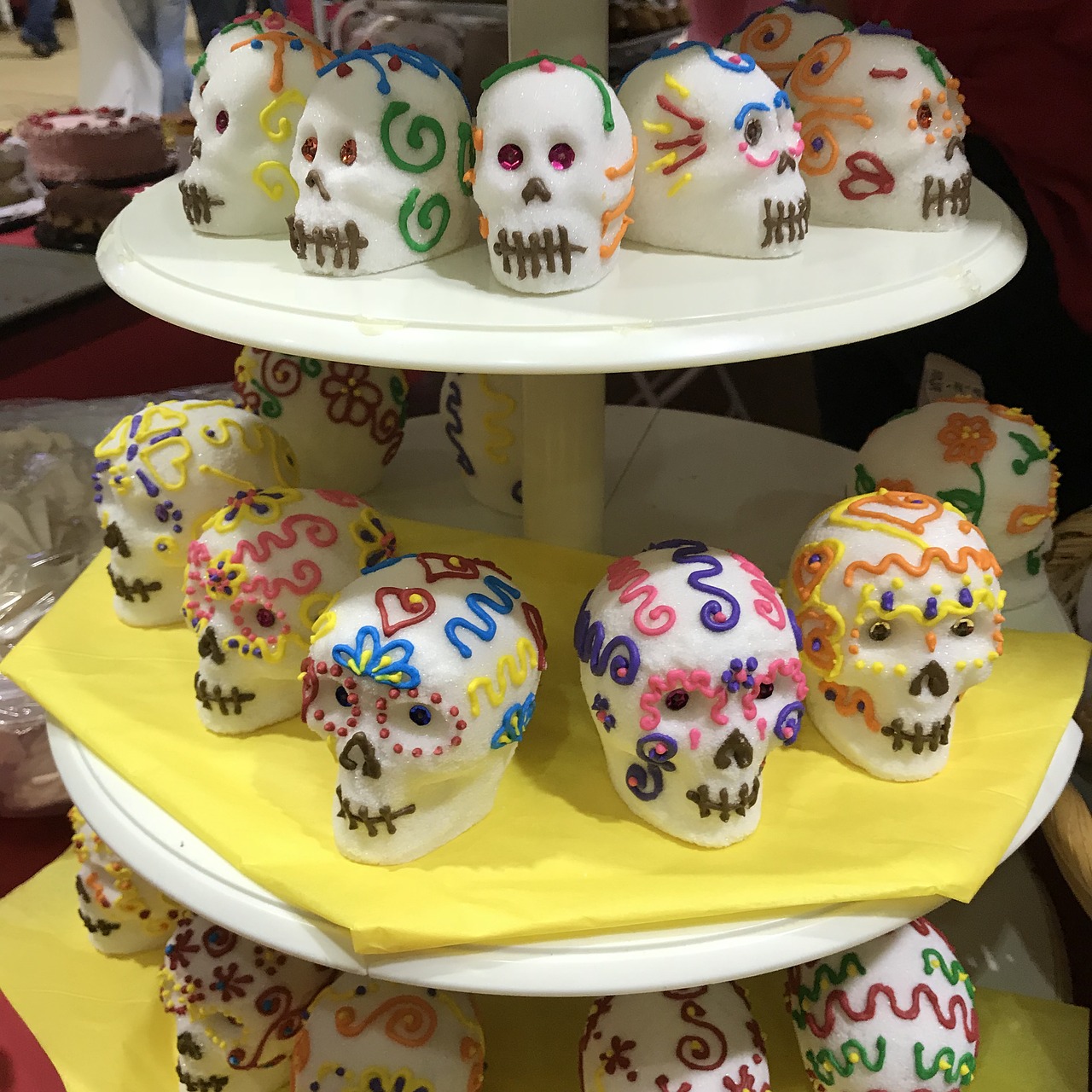 sugar skulls  tradition  day of the dead free photo