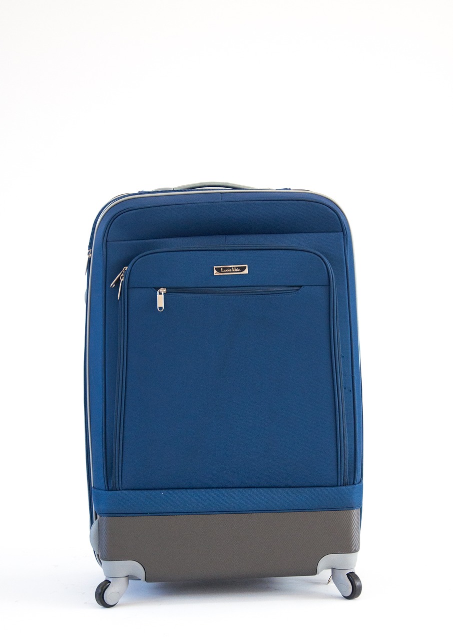 suitcase travel blue free photo