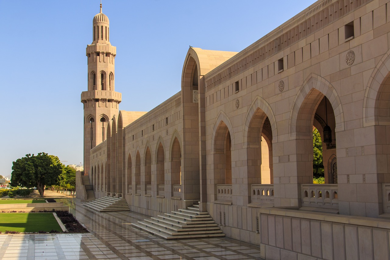 sultan qaboos grand mosque oman qaboos free photo