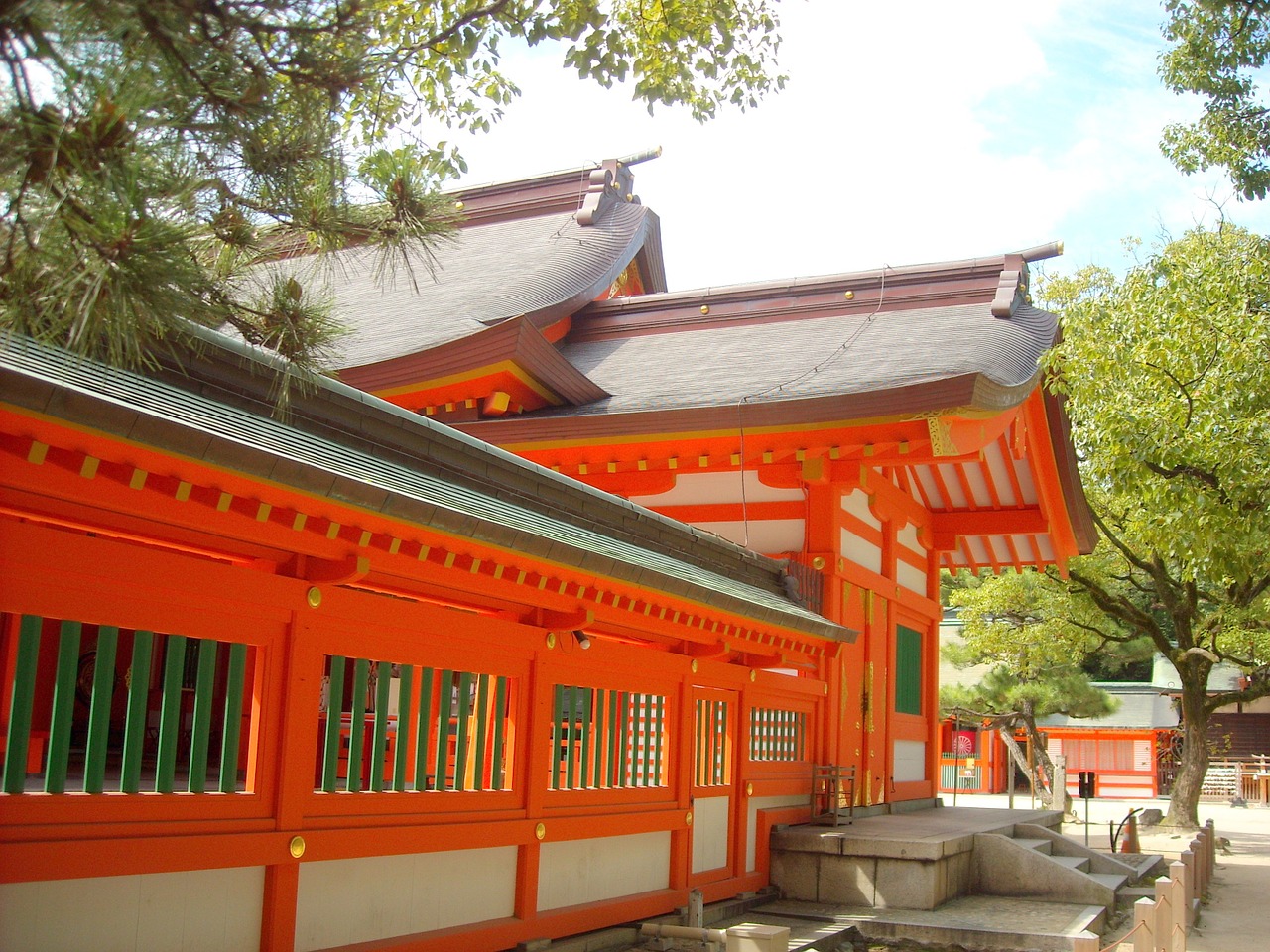 sumiyoshi shrine fukuoka hakata free photo