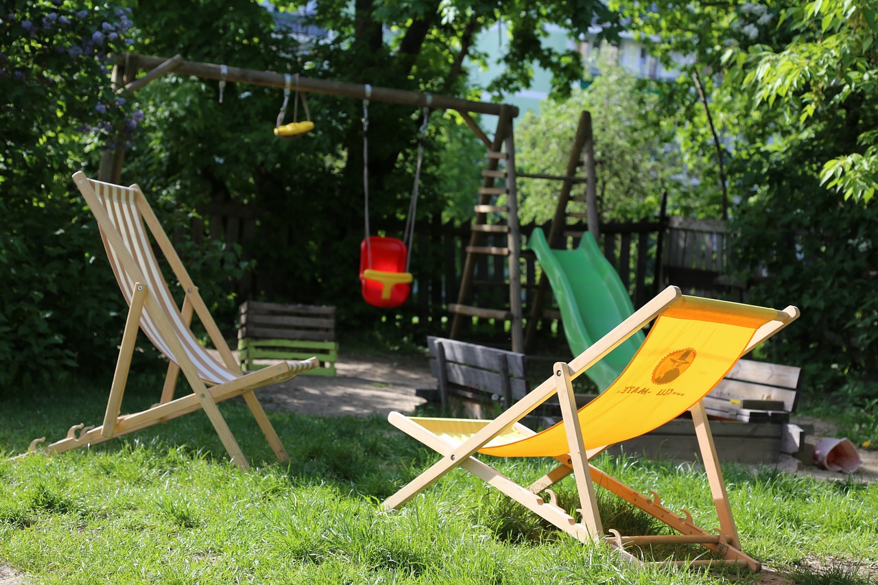 playground summer sunbed free photo