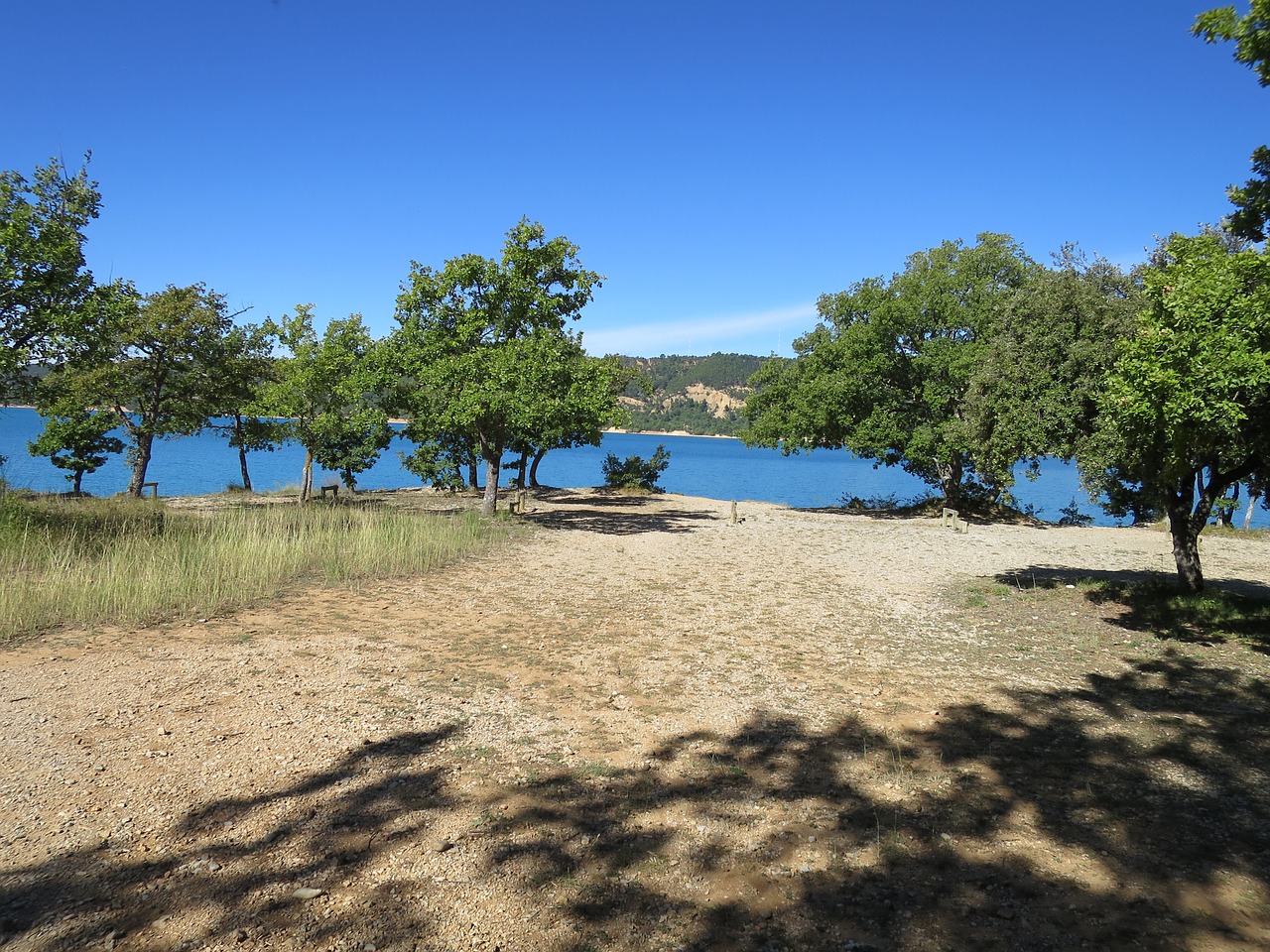 summer lake holy cross france free photo