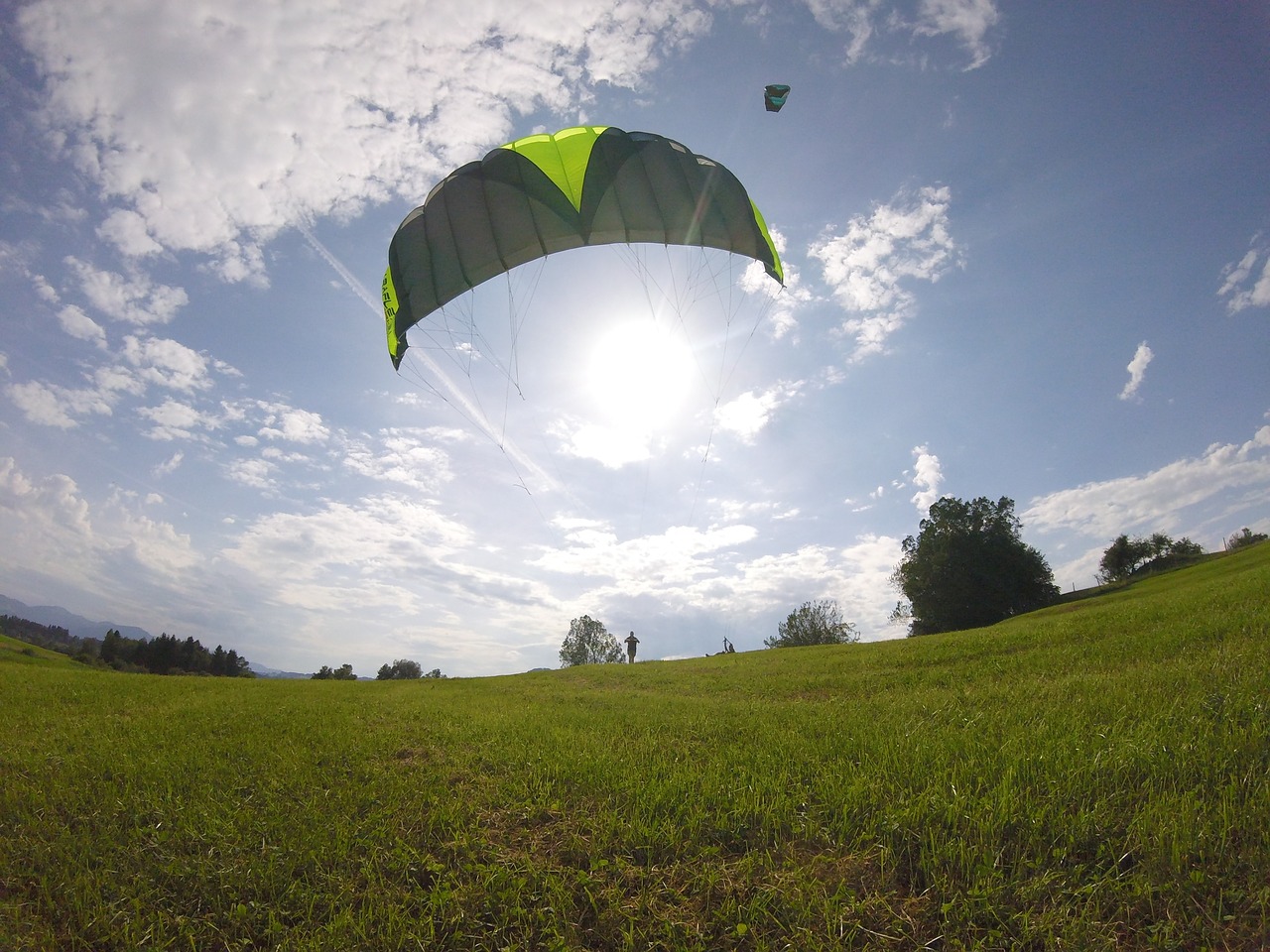 summer meadow kite free photo