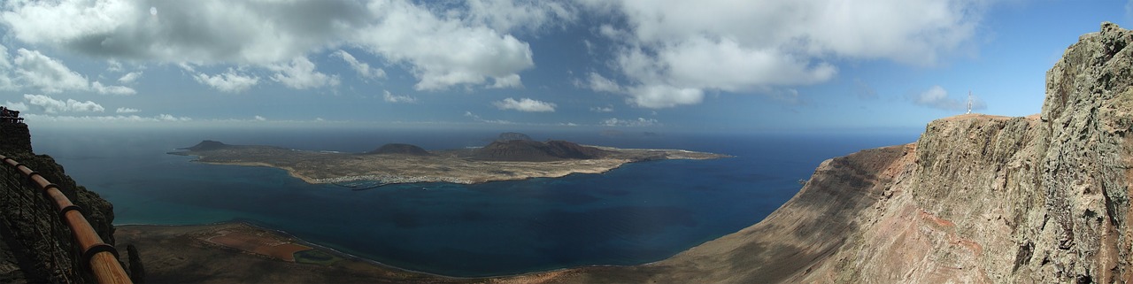 summer panorama lanzarote free photo