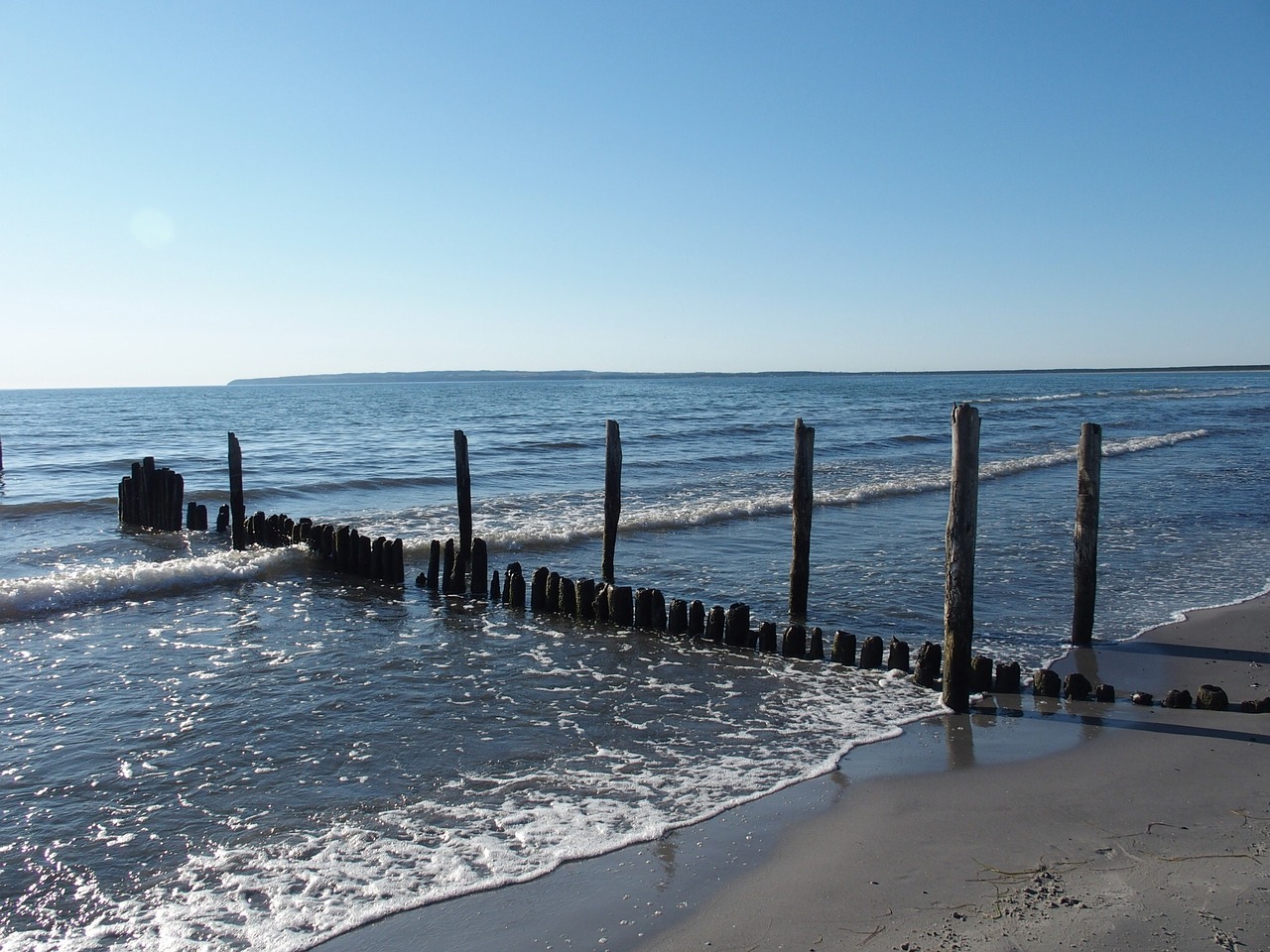 summer stand baltic sea free photo