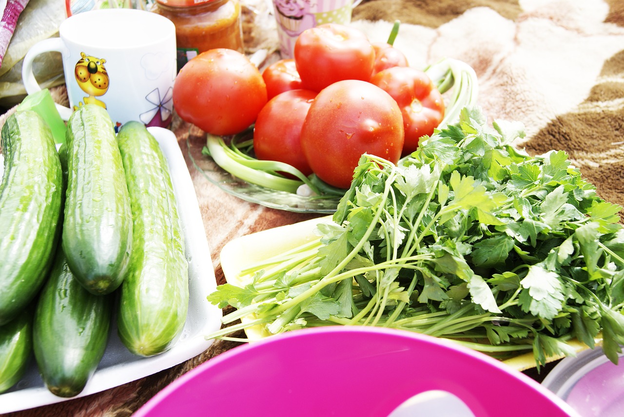 summer greens tomatoes free photo