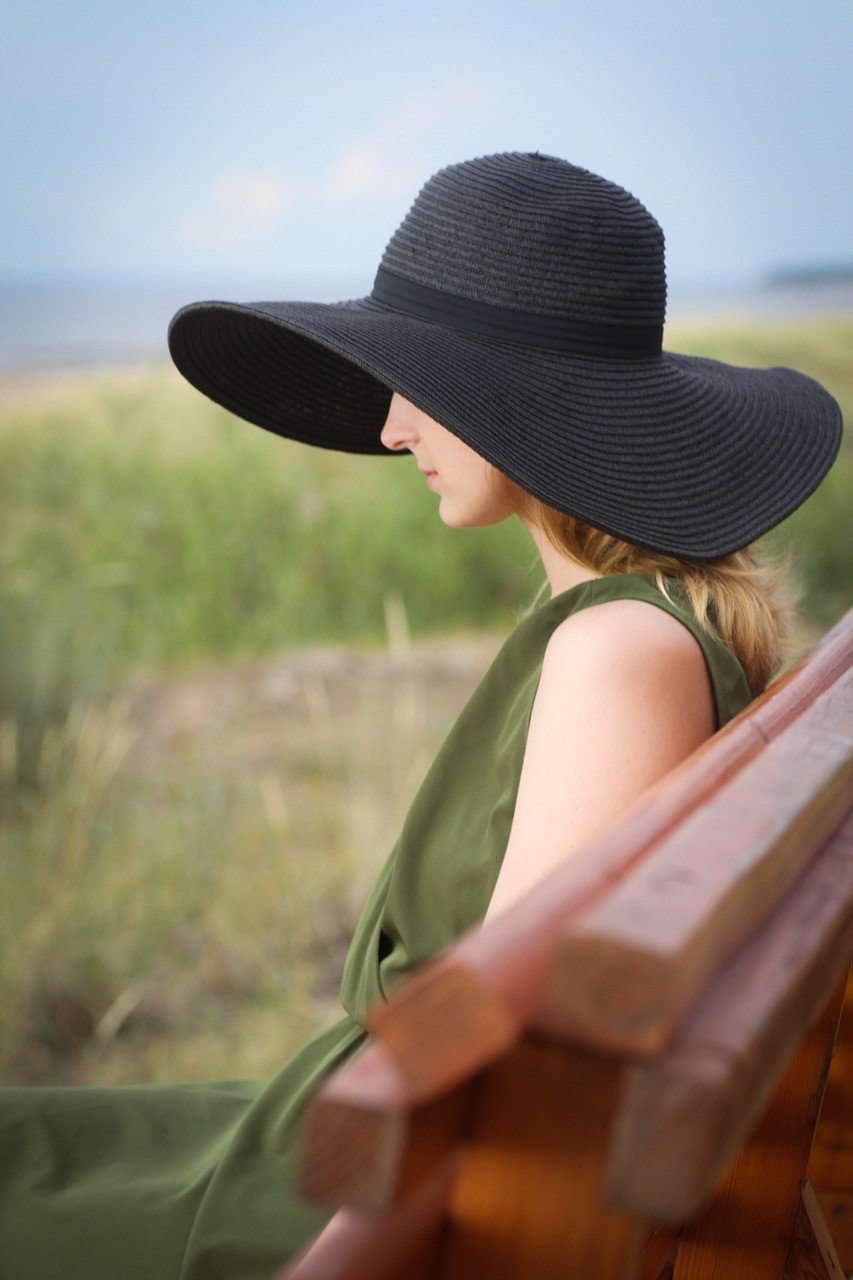 summer woman hat free photo