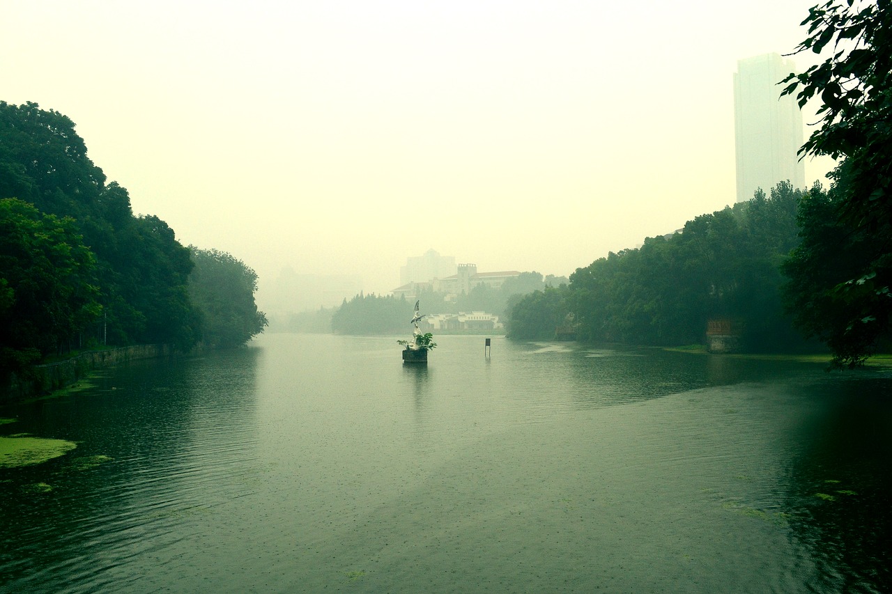 summer anhui hefei amidst the hazy free photo