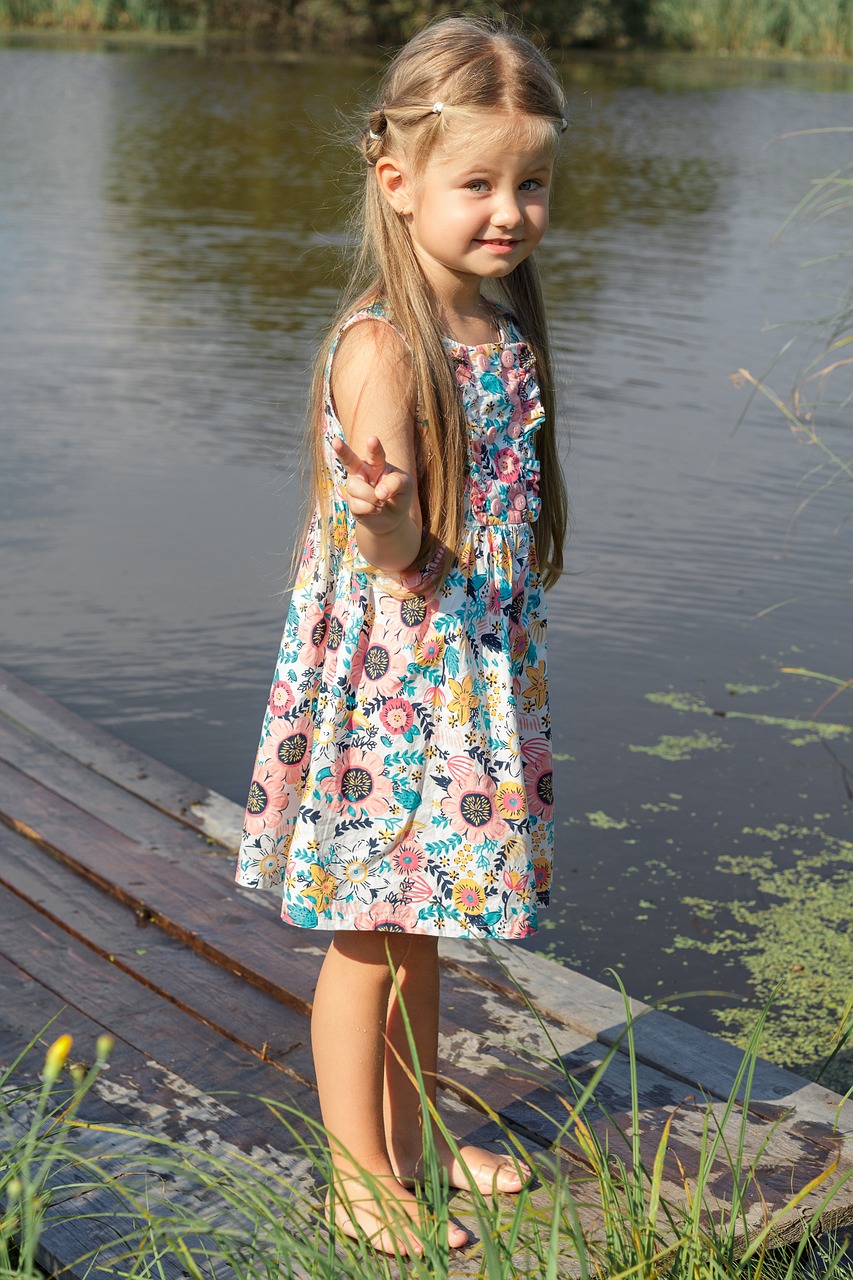 summer river girl free photo