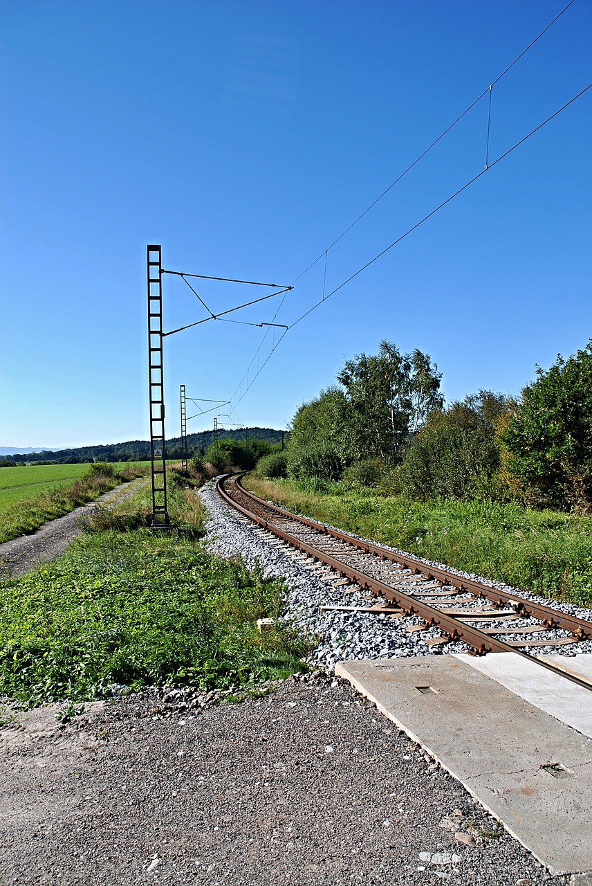 summer railway track free photo