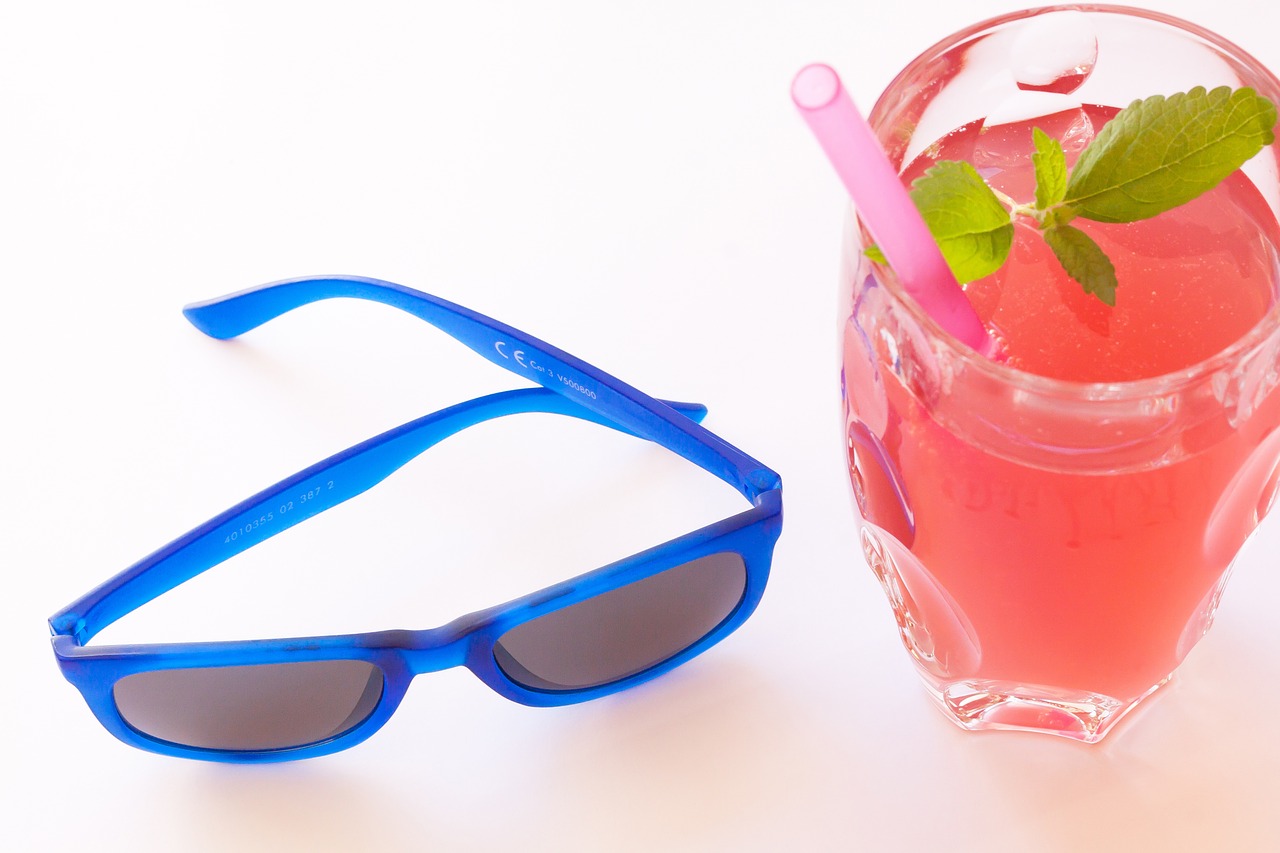 summer refreshment sunglasses free photo