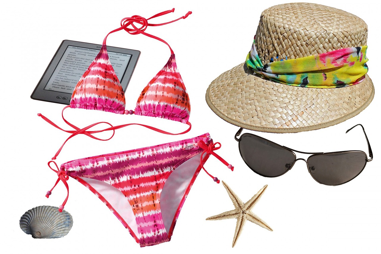 summer bikini hat free photo