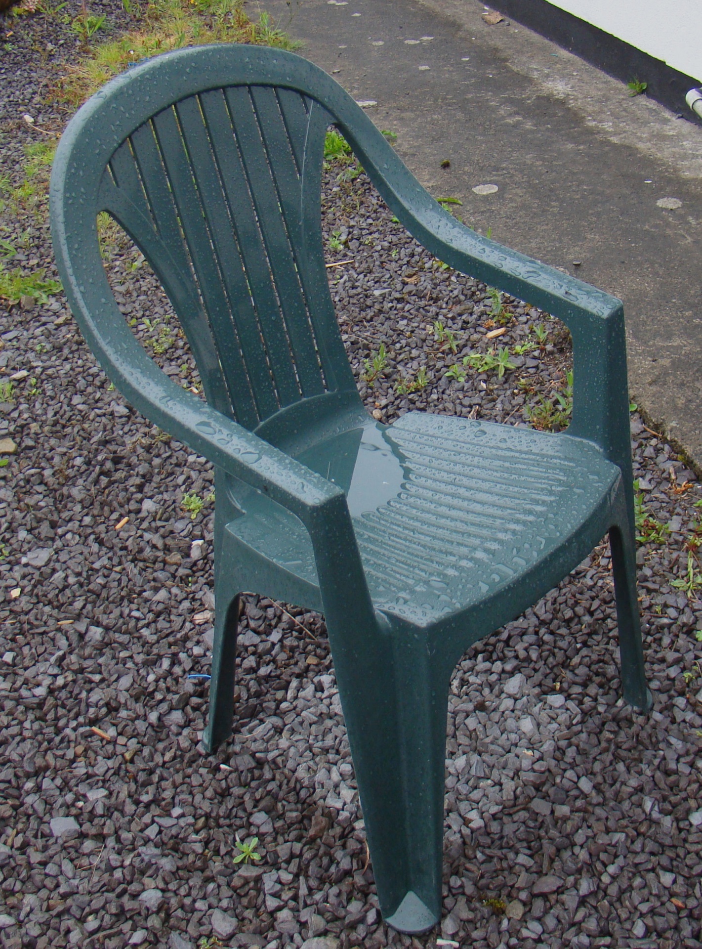 chair wet rain free photo