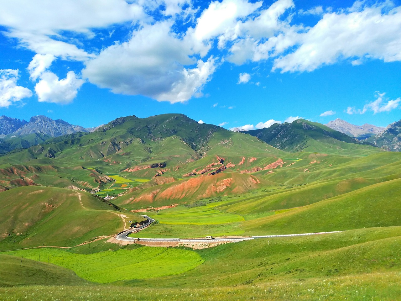 summer vacation qinghai drow mountain free photo