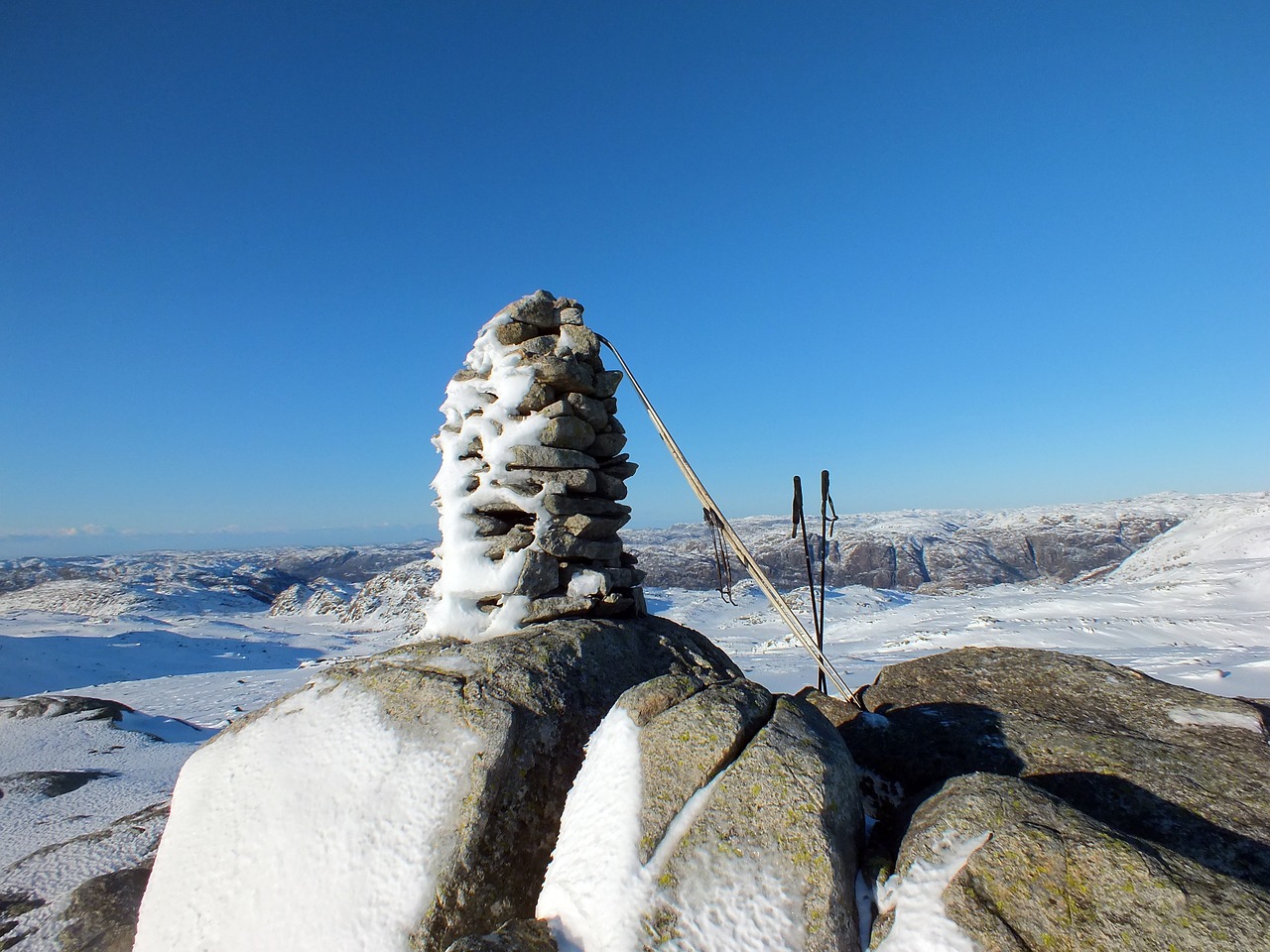 summit winter snow free photo