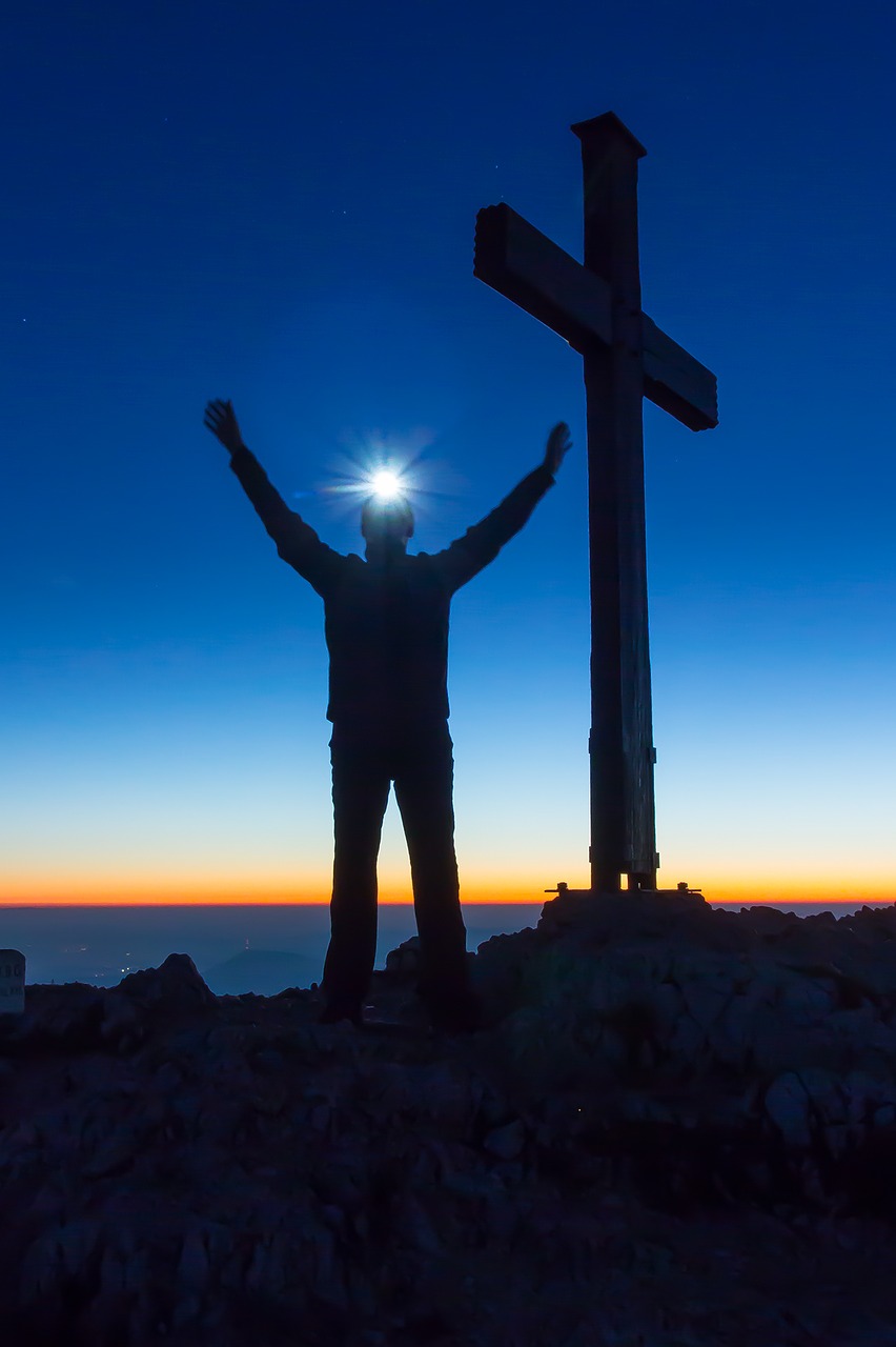 summit alpine sunrise free photo