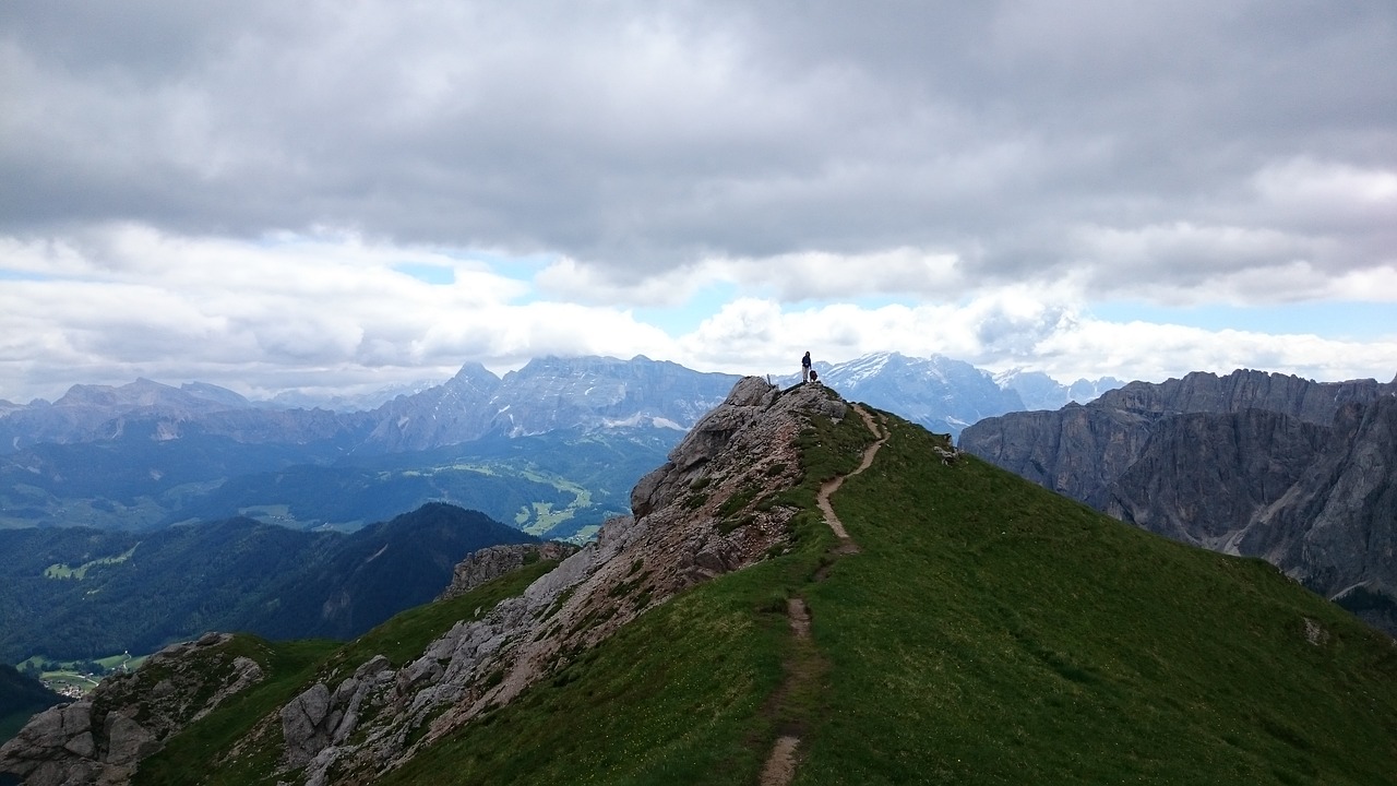 summit  dog  clouds free photo