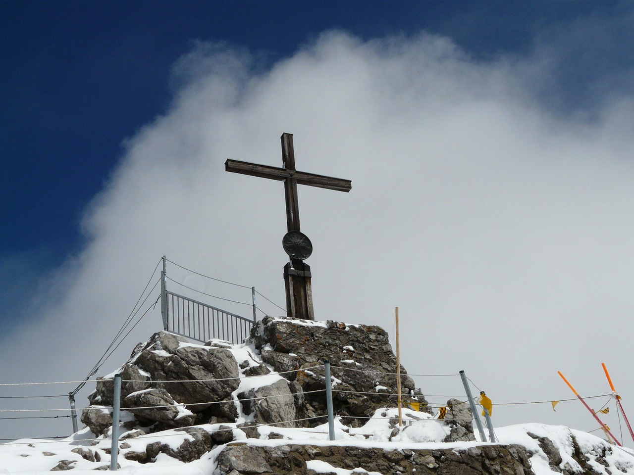 summit cross mountain cross free photo