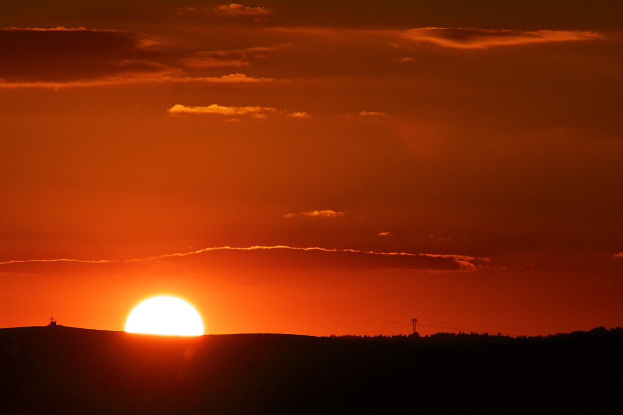 sun sky sunset free photo