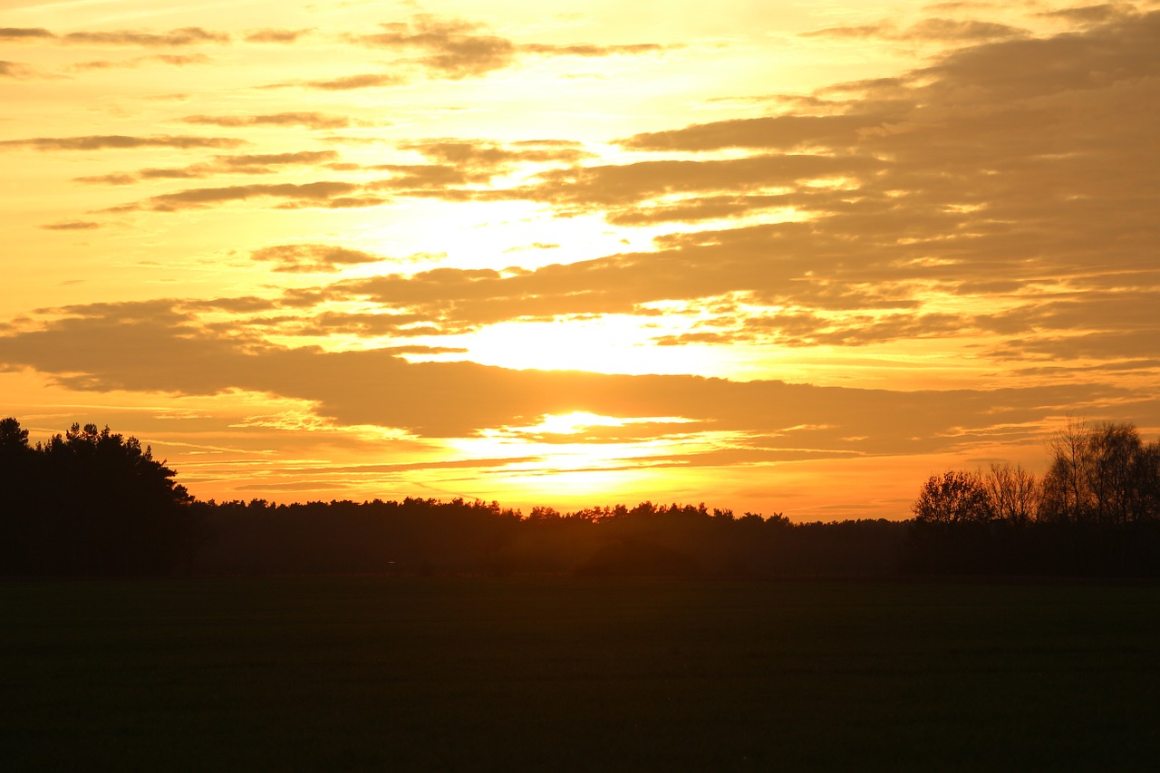 sun sunset evening sky free photo