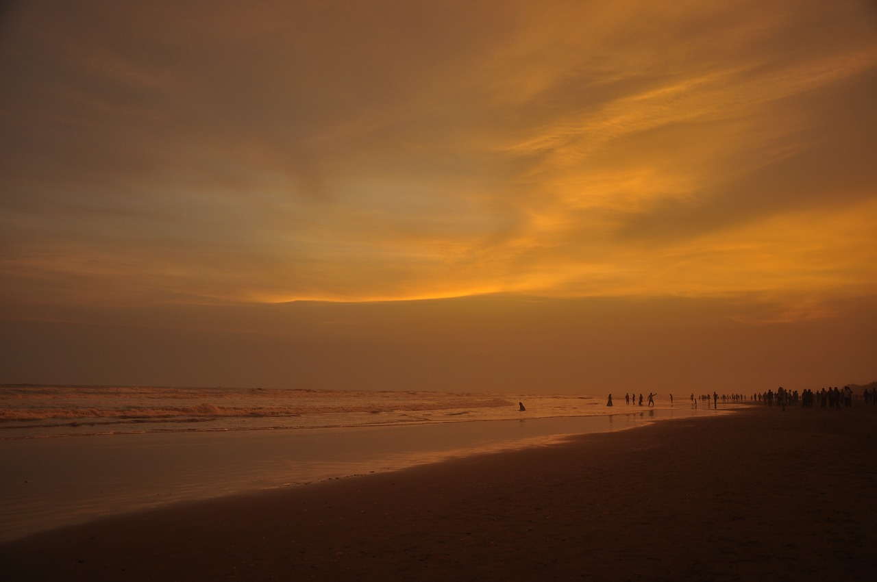 sun sunset beach sunset free photo
