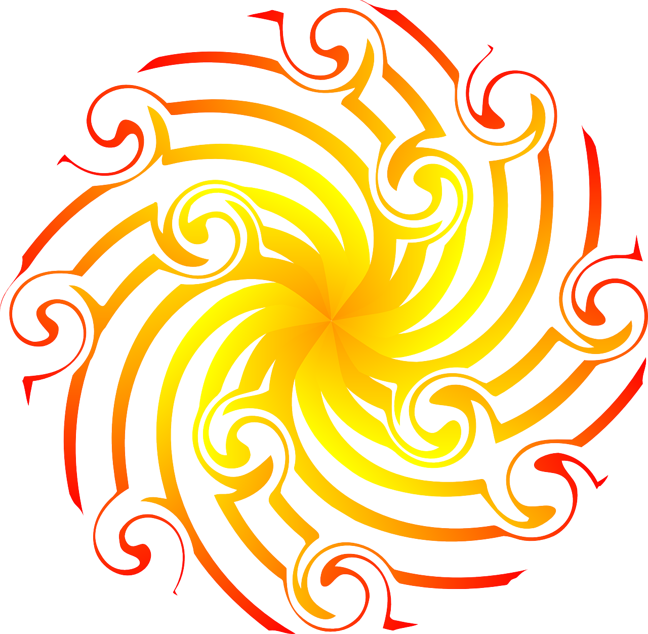 sun flower spiral free photo