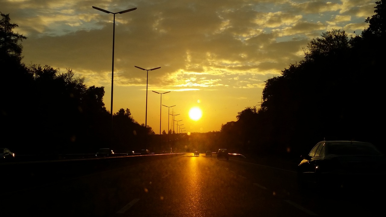 sun clouds evening free photo