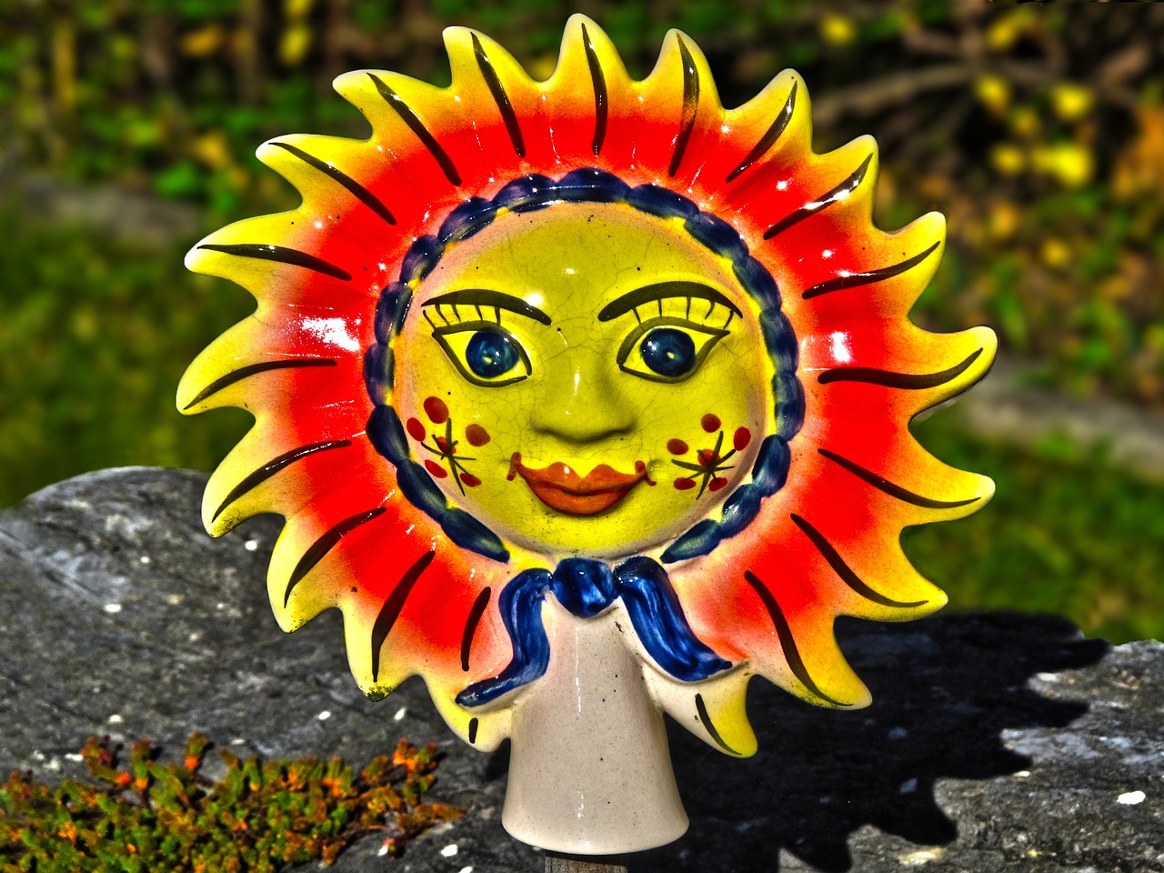 sun ceramic decoration free photo