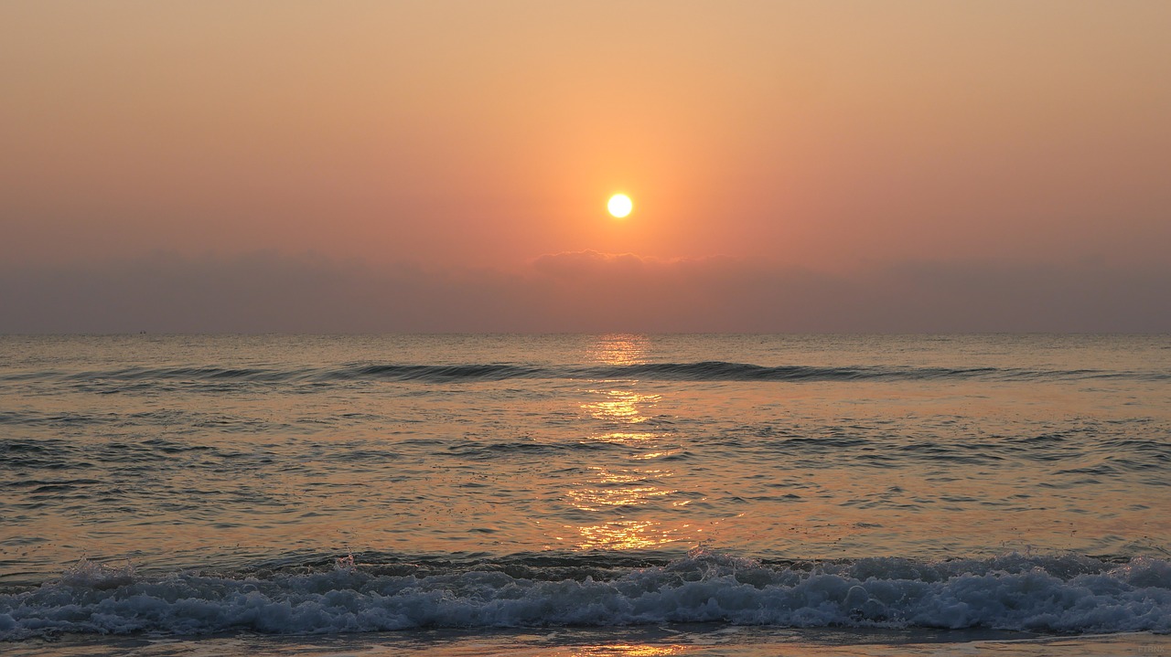 sun sunrise ocean free photo