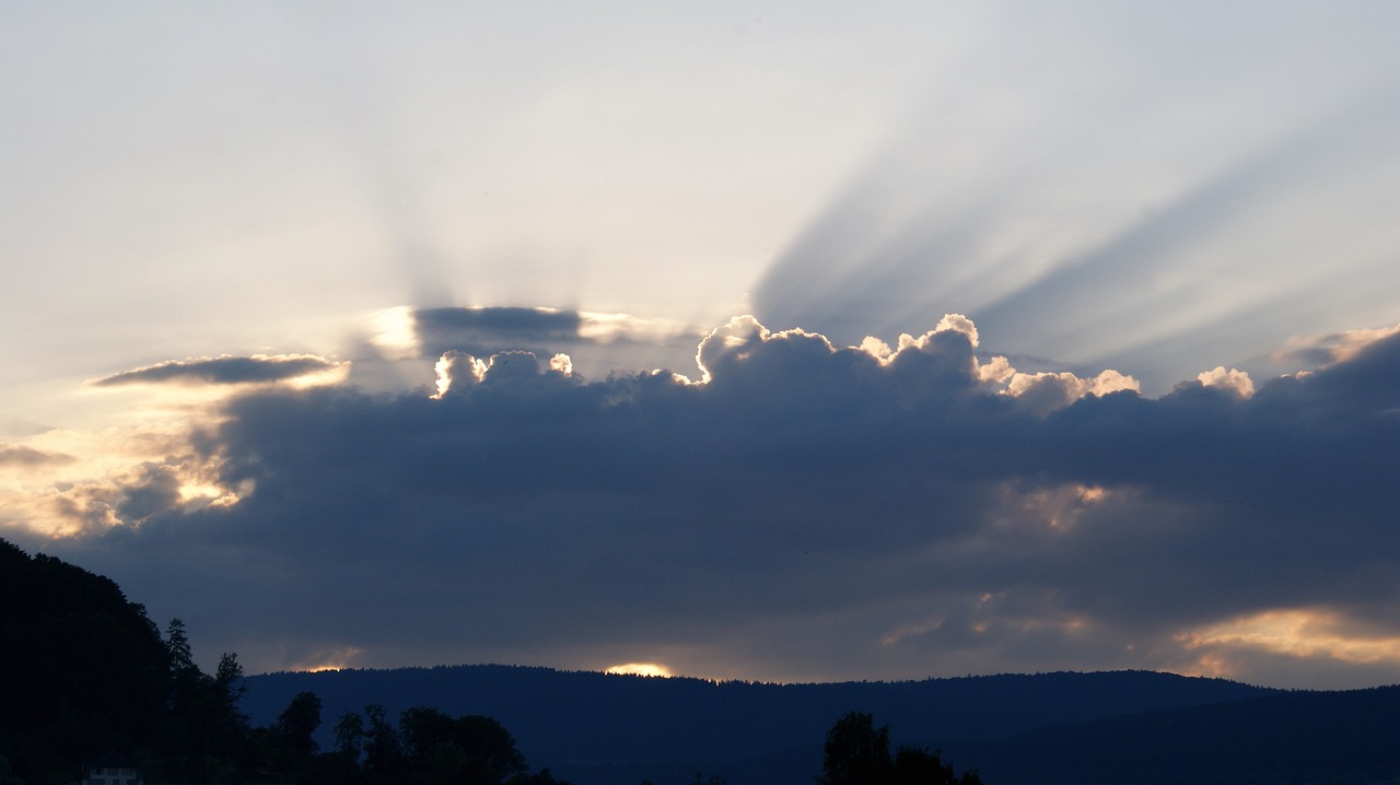 sun cloud abendstimmung free photo