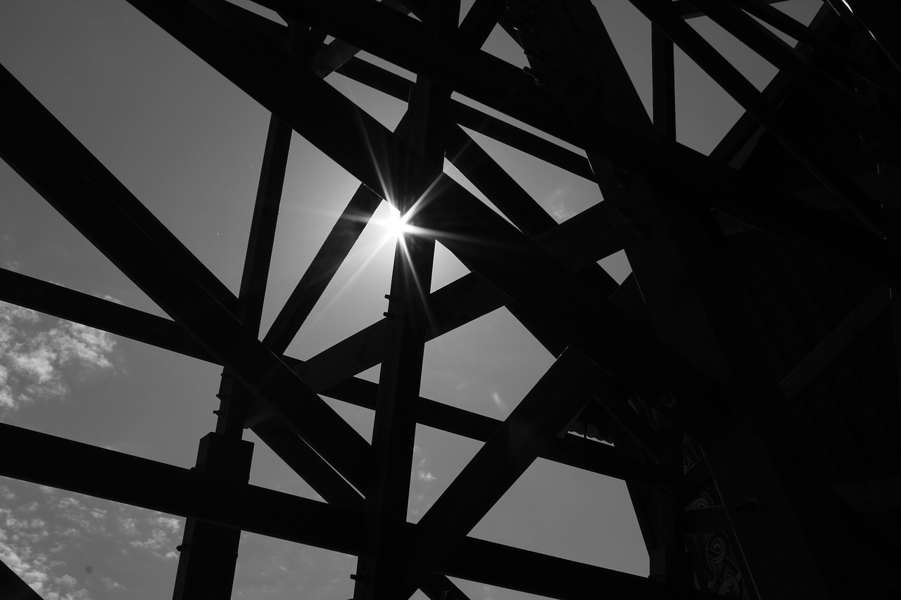 sun black scaffold free photo