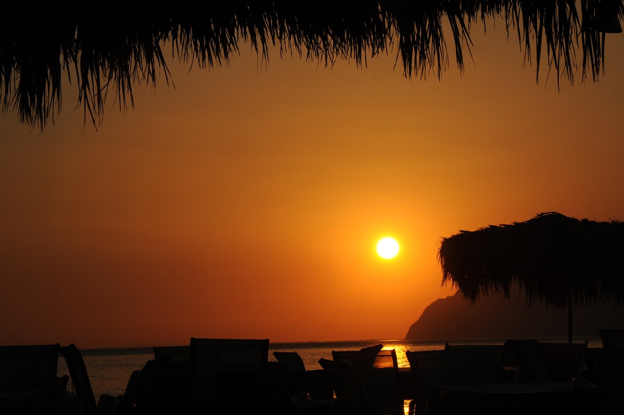 sun  kefalonia island  sunset free photo