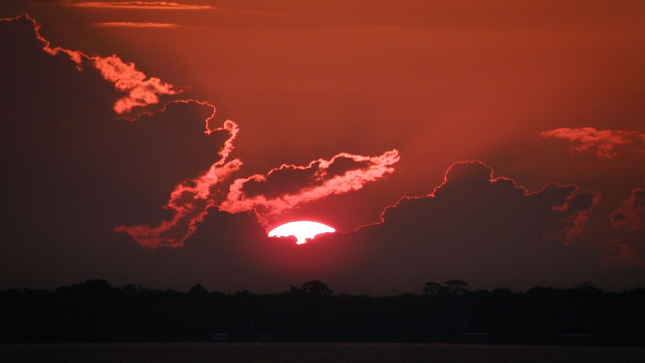 sun clouds sunrise free photo