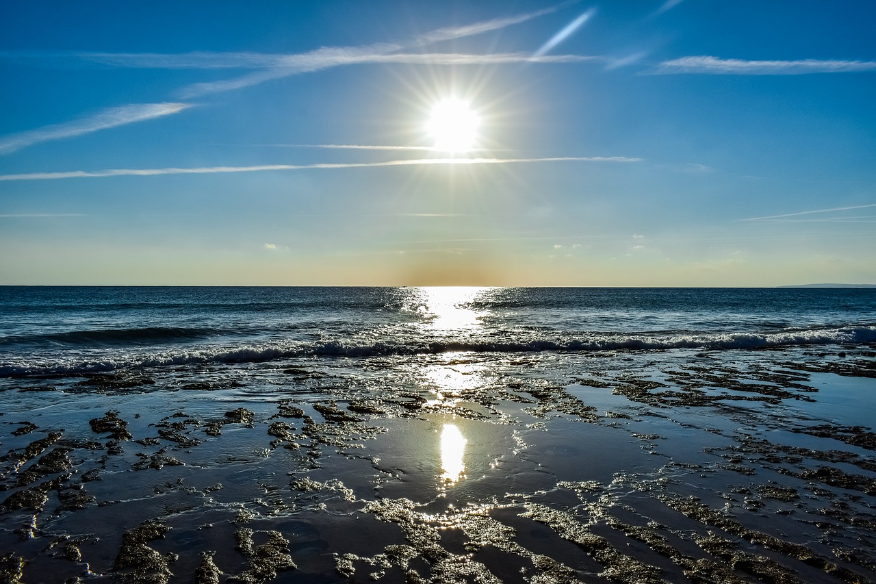 sun  afternoon  beach free photo