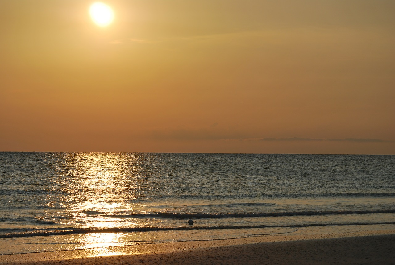 sun sunset beach free photo