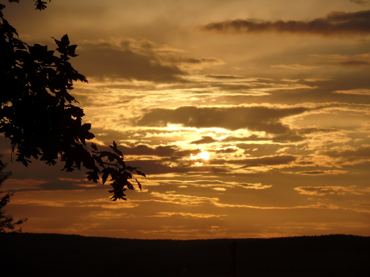 sun sunset abendstimmung free photo