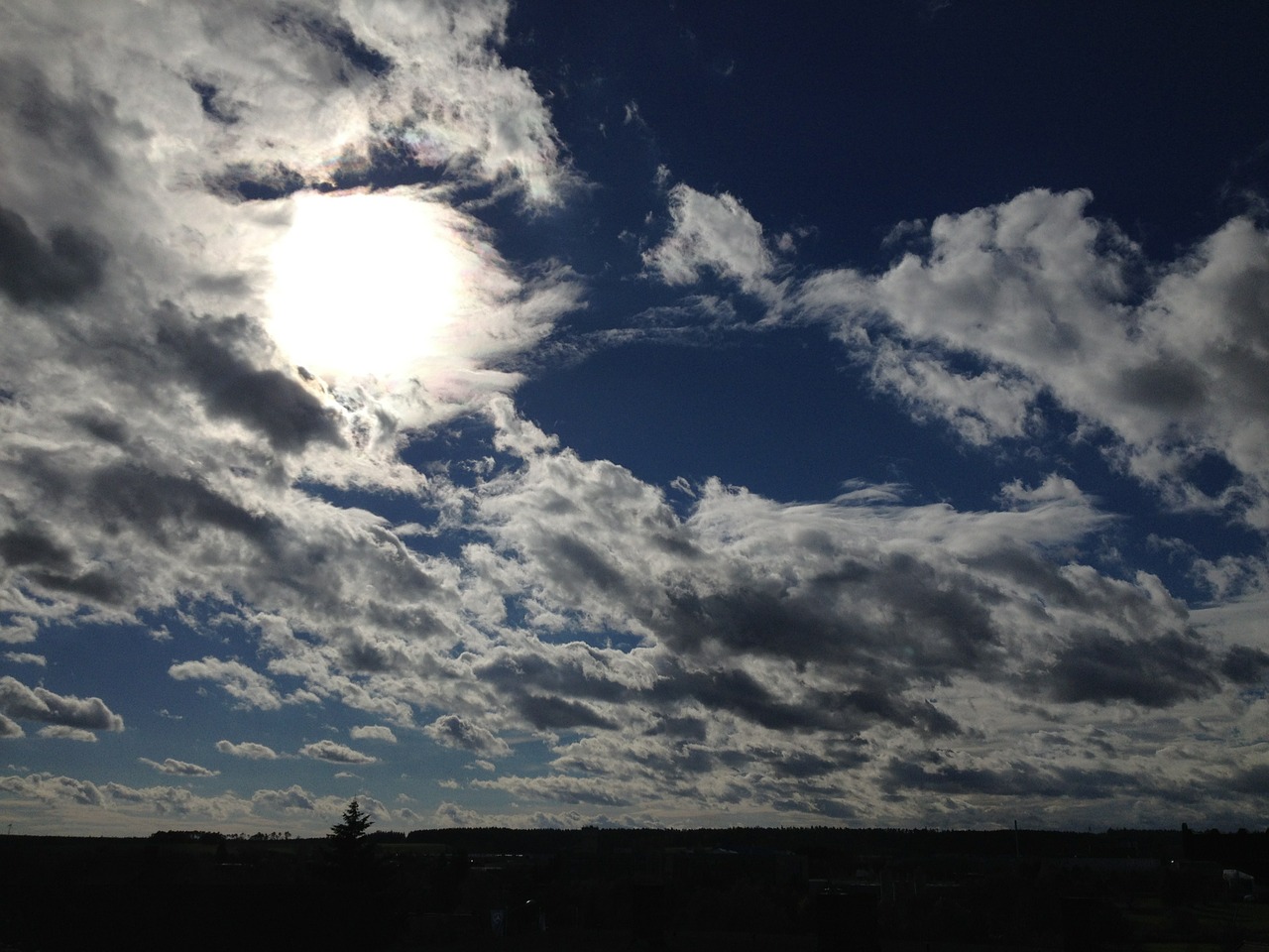 sun clouds sky free photo