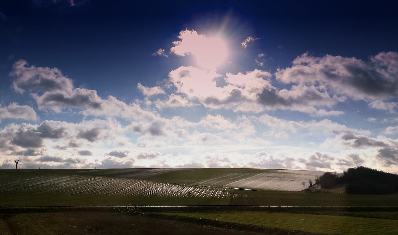 sun clouds sky free photo