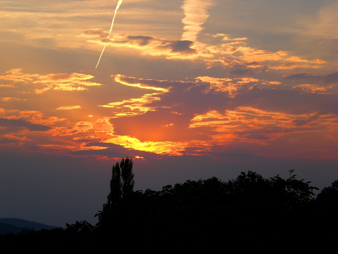 sun sunset clouds free photo