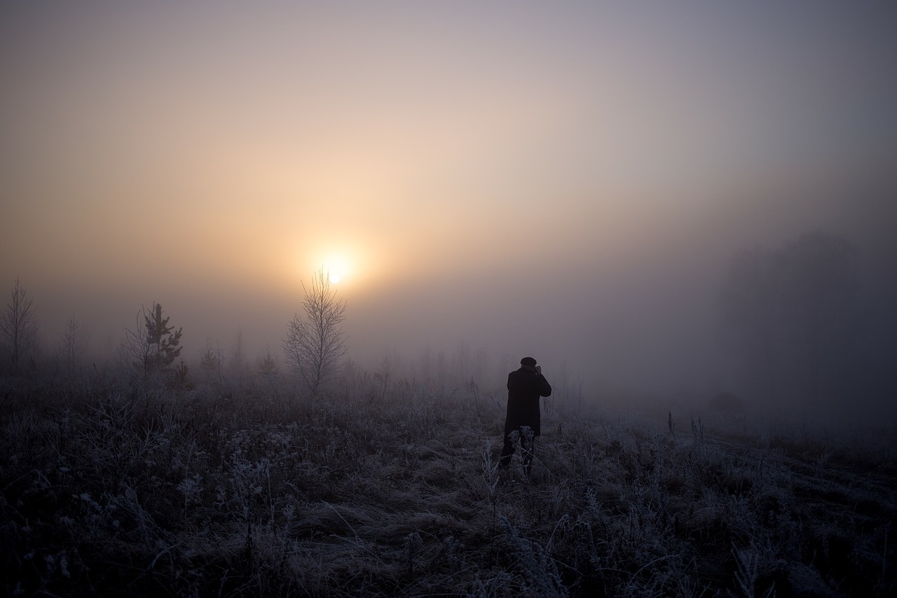 sun fog outdoor free photo