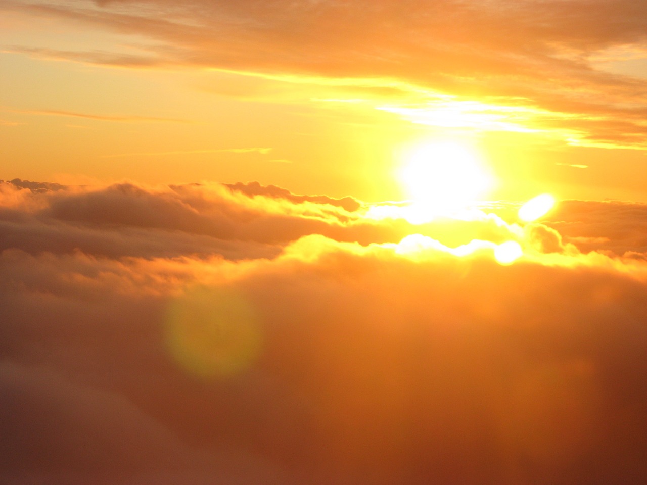 sun clouds sky free photo