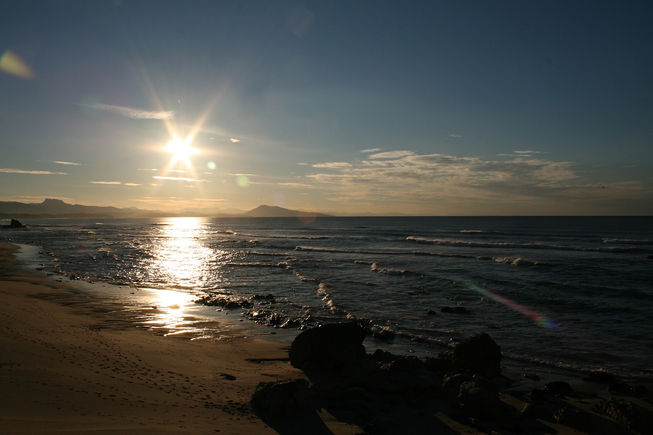 sun beach basque country free photo