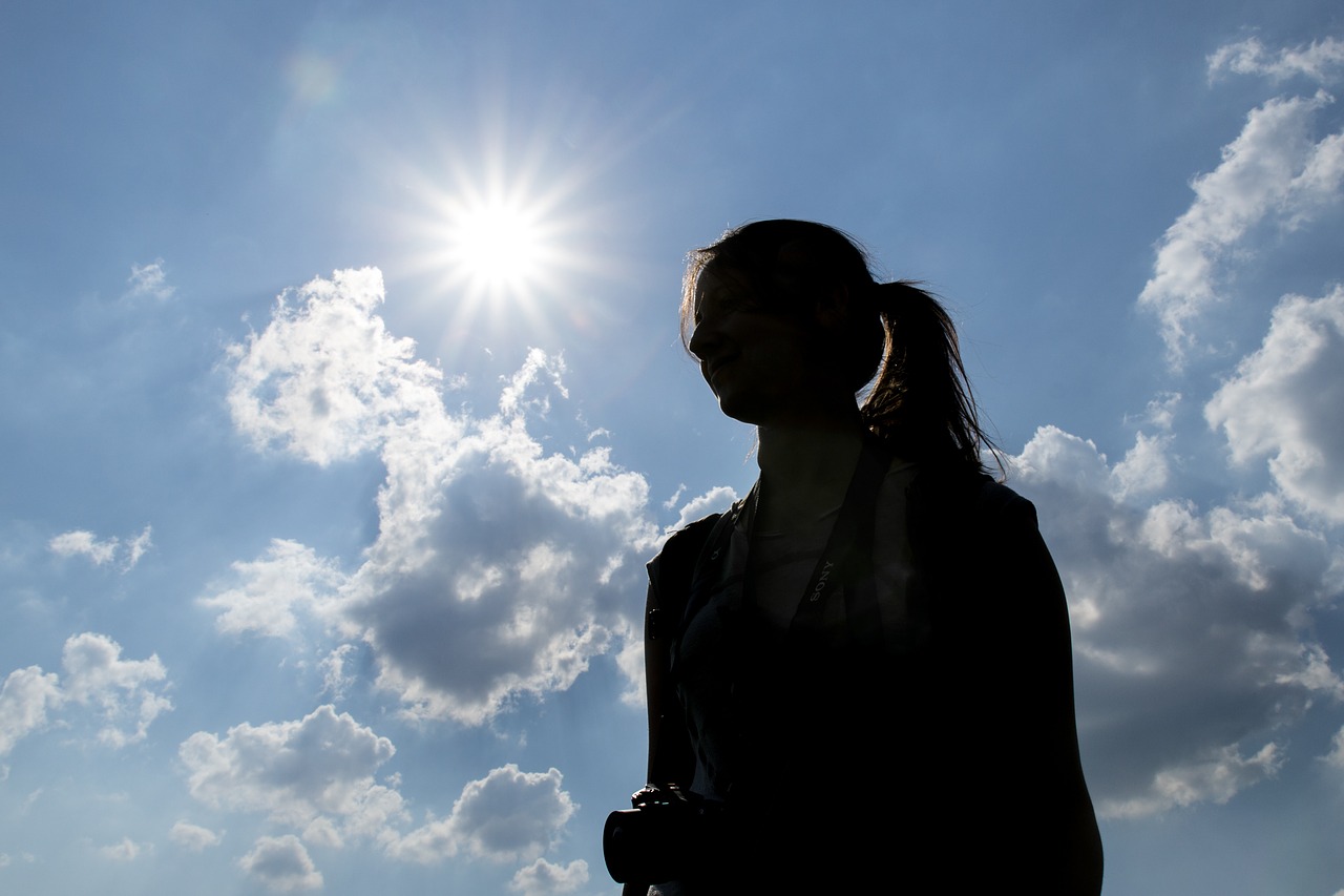 sun sky clouds free photo