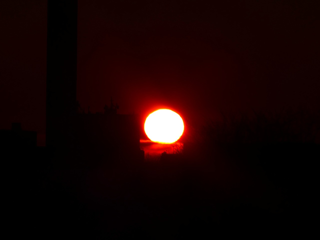 sun fireball sunset free photo