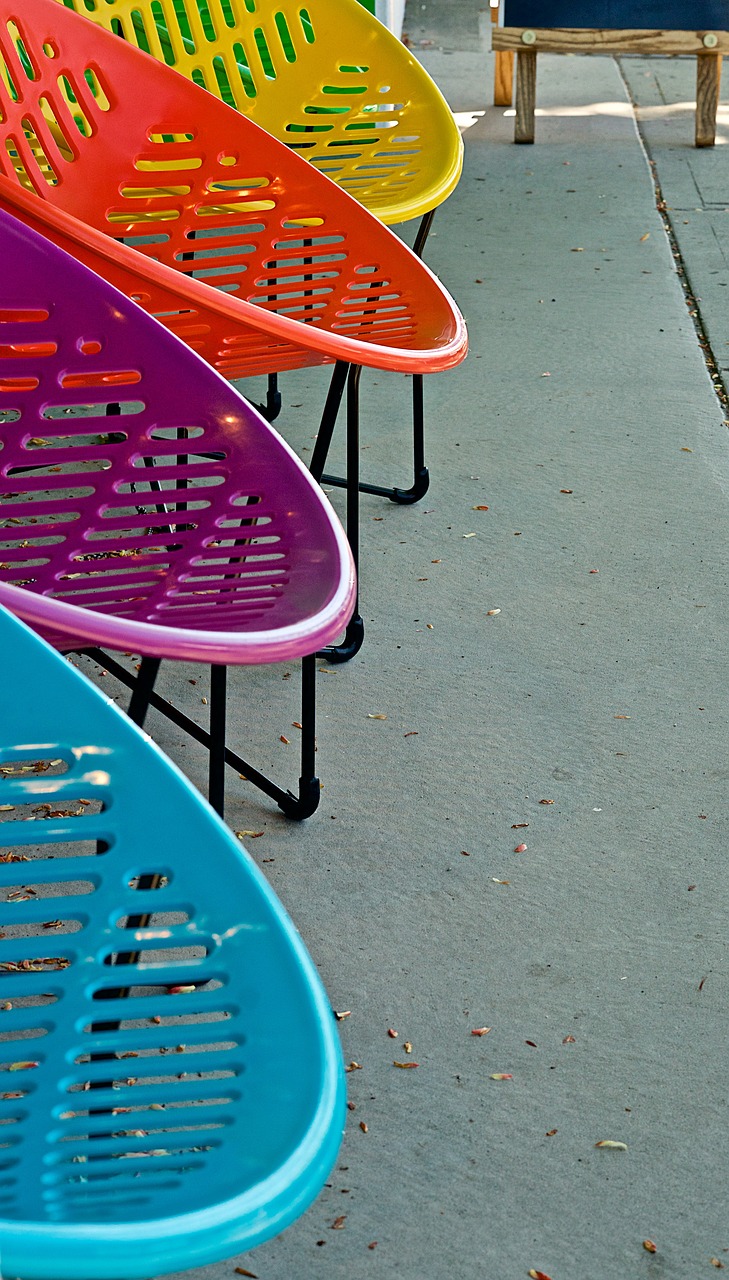 sun chairs colour summer free photo