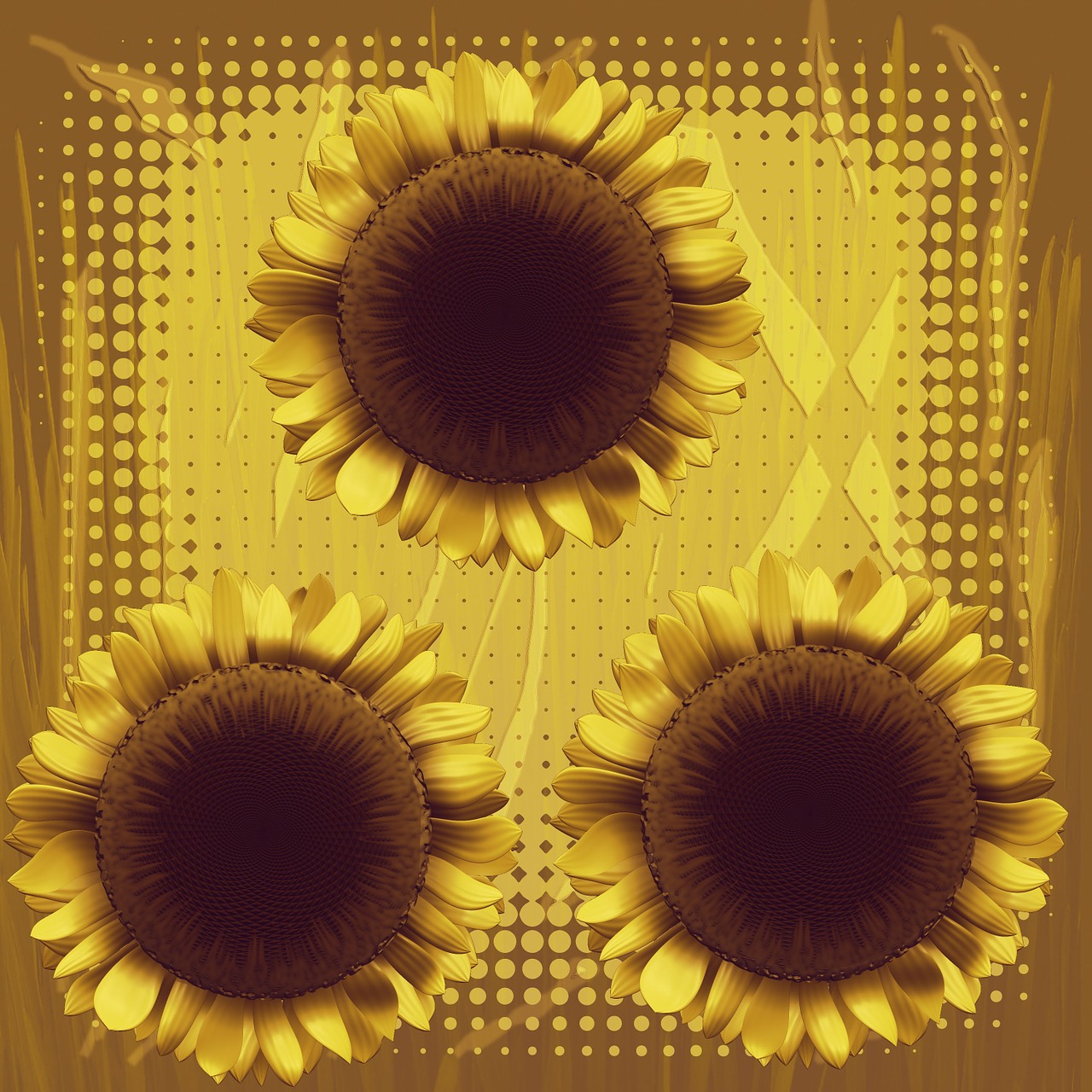 sun flower background yellow free photo