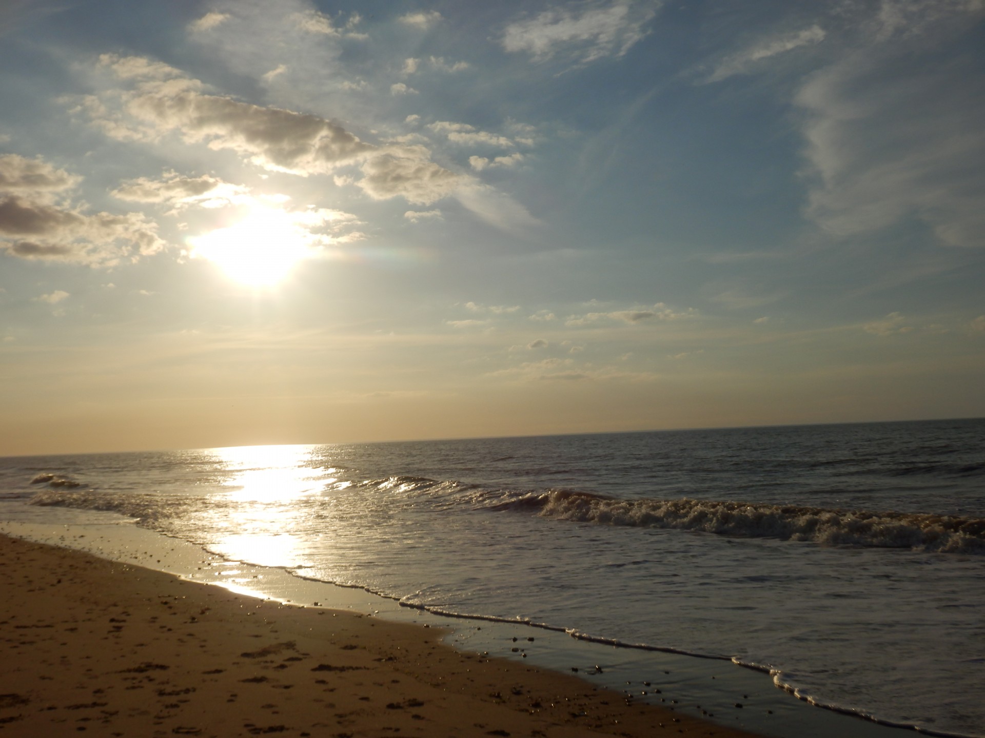 beach sun sunset free photo